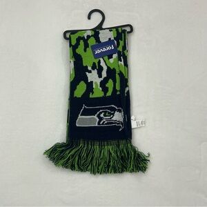 Seattle Seahawks NFL Football FOCO Camo Team Logo Acrylic Winter Scarf Scarve
